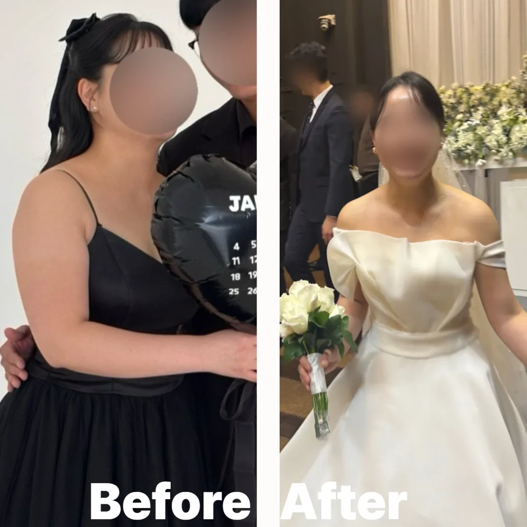 여수 웨딩 드레스 핏 관리 전후